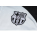 Барселона спортивный костюм с толстовкой на короткой молнии 2023/24 светло-серый с чёрным