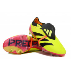 Бутсы adidas PREDATOR ACCURACY+ салатово-чёрные с розовым